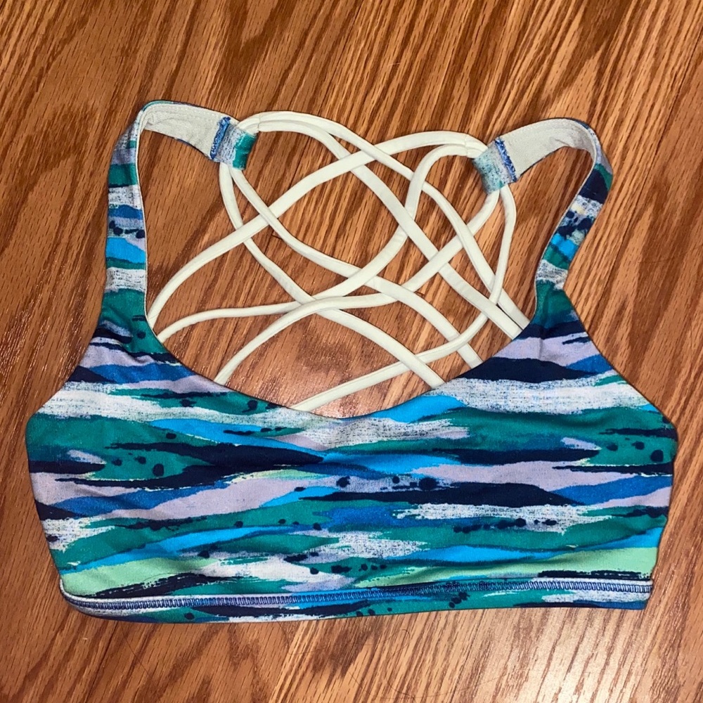 Lululemon multi color sports bra worn once